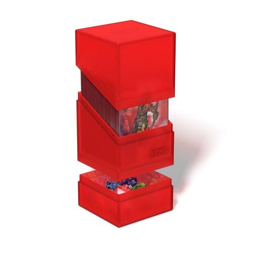 Caja para cartas - Ultimate Guard Boulder´n´Tray 100+ Ruby
