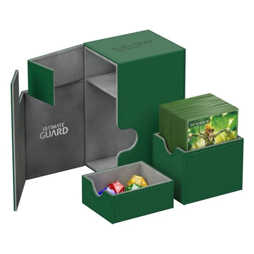 Deck box - Ultimate guard - Flipn Tray 80+ Xenoskin Green