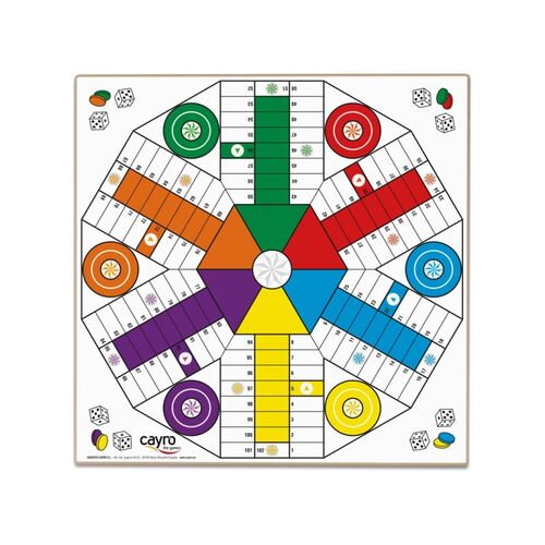 Tablero Parchis Madera 4 y 6 Jugadores