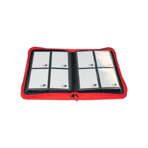 Ultra Pro - Archivador con cremallera 4 Bolsillos 160 cartas - Rojo