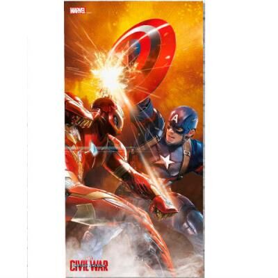 Poster vidrio - Capitán América Civil War - Iron Man VS Capitán America (30x60cm)