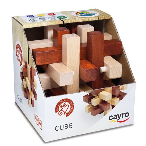 Cubo Puzzle Madera 100% - Cube 10x10cm