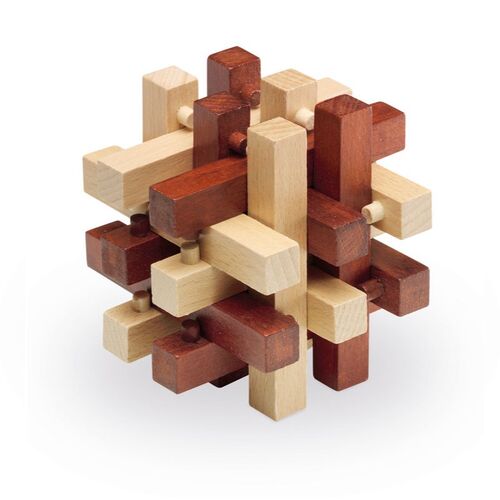 Cubo Puzzle Madera 100% - Cube 10x10cm