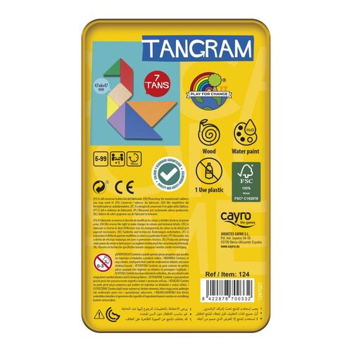 Tangram Colores - Madera 100%