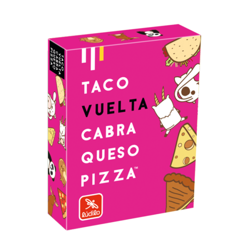 Taco, vuelta, cabra, queso, pizza