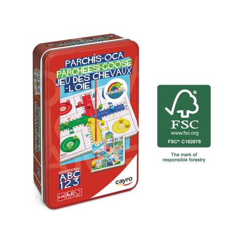 Parchís-Oca En Caja De Metal