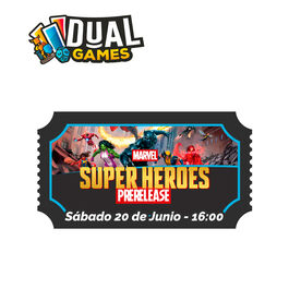 TICKET PRESENTACIÓN MARVEL SUPER HEROES - SÁBADO TARDE
