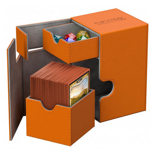Deckbox - Ultimate Guard - FlipnTray 100+ Xenoskin Orange