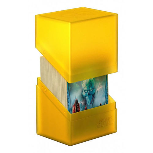 Deckbox - Ultimate Guard - Boulder Deck Case Amber 80+
