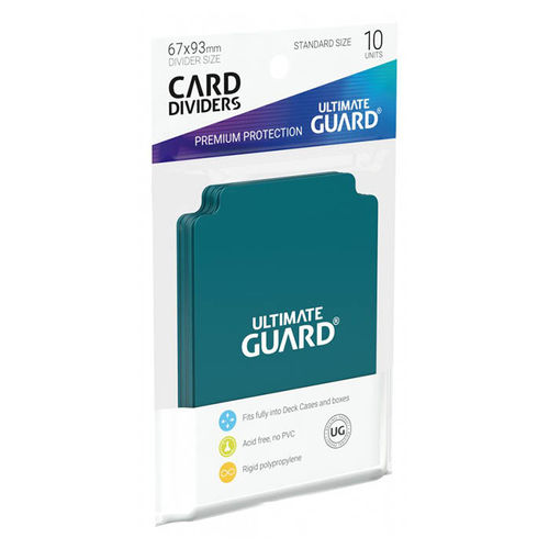 Card Dividers - Ultimate Guard - Tarjetas separadoras Petrol Blue 10