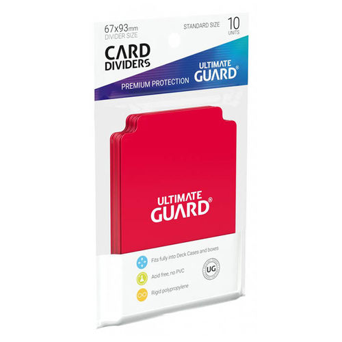 Card Dividers - Ultimate Guard - Tarjetas separadoras Red 10